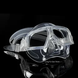 Freediving Mask Half Face Light Weight Low Volume Free Diving Goggles Silica Gel Diving Equipment