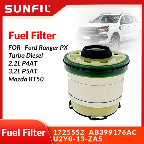 Imagen 1 del producto AB399176AC-filtro de combustible de U2Y0-13-ZA5, accesorio para Ford Ranger PX Turbo diésel, 2.2L, P4AT, 3.2L, P5AT, Mazda, BT50, 1725552
