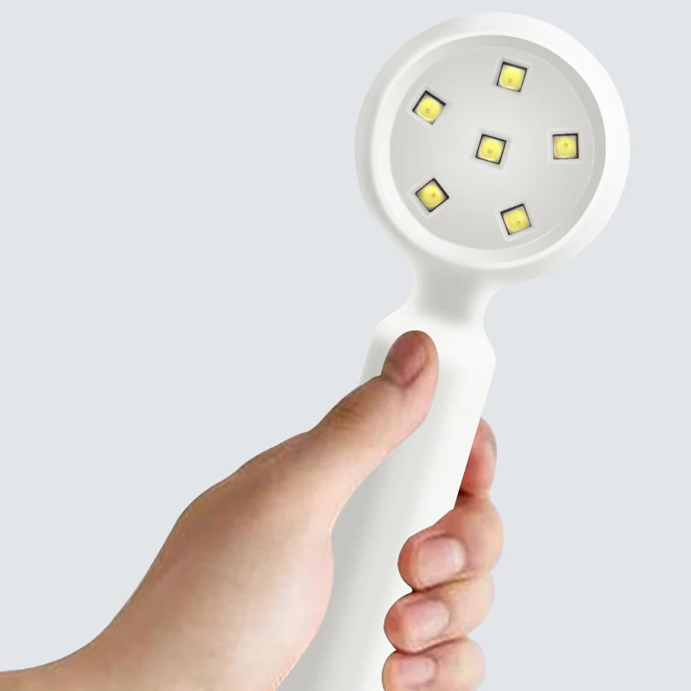 ハンドヘルドネイルランプ ポータブルドライヤー LEDライト ジェルネイル 小型 軽量 速乾 UV LEDランプ 家庭用 サロン用 ジェル対応
