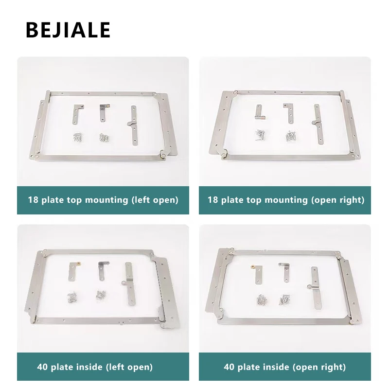 Imagem -04 - Hardware de Porta Dobrável em 304 180 Graus Abertos Dobradiças de Madeira Conector Multifuncional de Porta Dobrável Aço Inoxidável