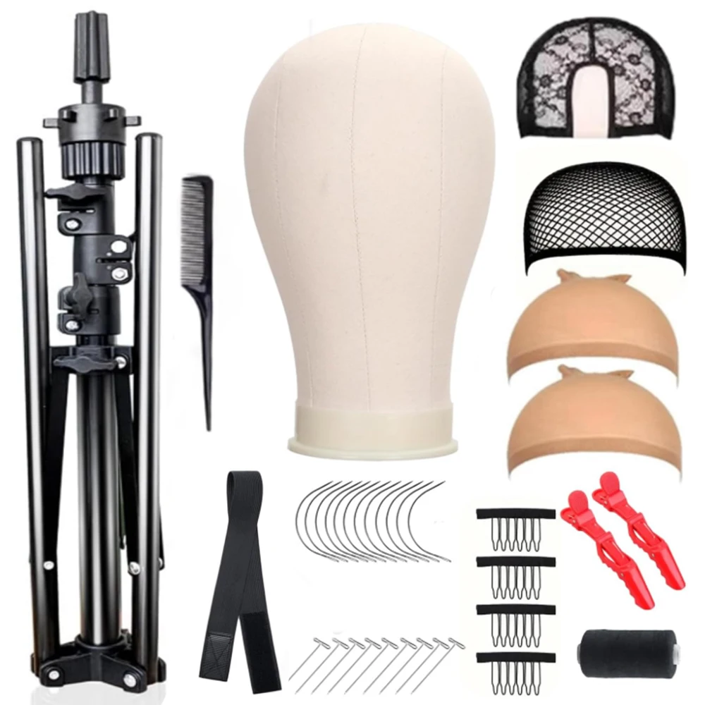 canvas-block-wig-head-47-inch-wig-stand-tripod-with-head-mannequin-head-for-wigs-display-with-wig-caps-t-c-pins-brush