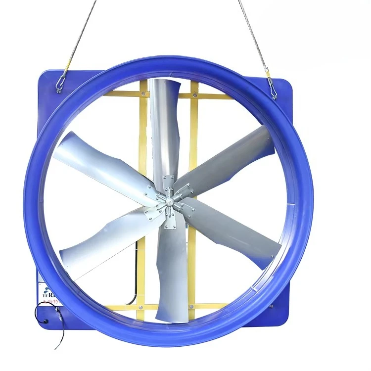 مروحة تهوية مزرعة الدواجن 72 بوصة مروحة توزيع محرك كهربائي ارتفاع تدفق الهواء APP التحكم