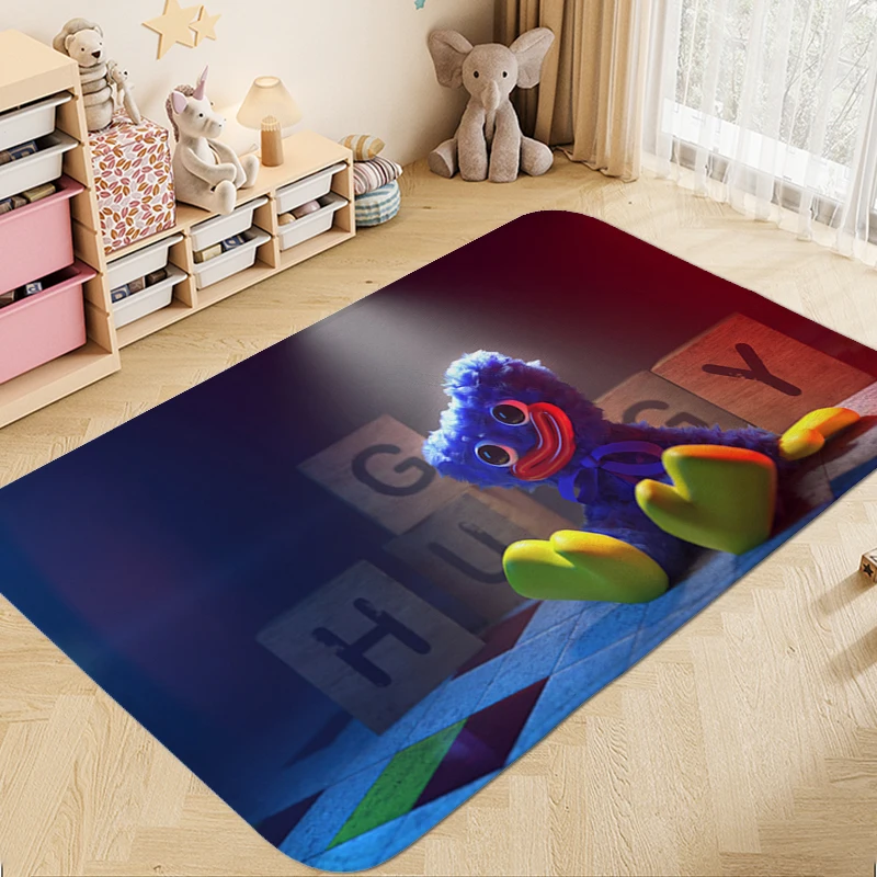 Washable Non-slip Rug A-Huggy Wuggys Aesthetic Kitchen Treadmill Rugs Room Carpet Home Entrance Mats Children's Bedroom Carpet