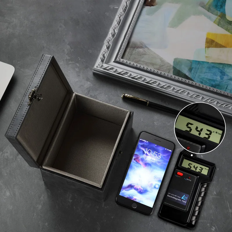 صندوق فاراداي لمفاتيح السيارة صندوق حجب تتفاعل مضاد للسرقة بدون مفتاح فوب حامي المعتمدة مفتاح السيارة الكبير صندوق حماية من الإشعاع الآمن