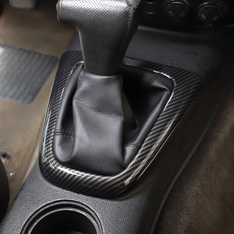 

For Hummer H3 2005-2009 ABS Carbon Fiber Car Center Control Gear Shift Panel Frame Decorative cover Interior Car Accessories