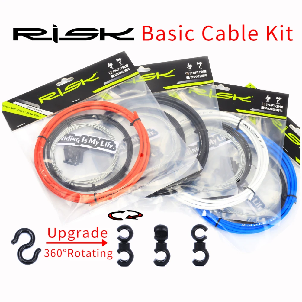 Risk Bike Brake Cable Sheath Bicycle Passes Shift Wire Cable Guide Conduit For Shifter Housing Protector Cover Hose Mtb Set