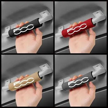 1件裝仿鹿皮汽車車頂扶手把手保護套手套門把手裝飾,適用於菲亞特500 500L 500X 500E 6 最佳銷售 菲亞特500中央扶手 - №4