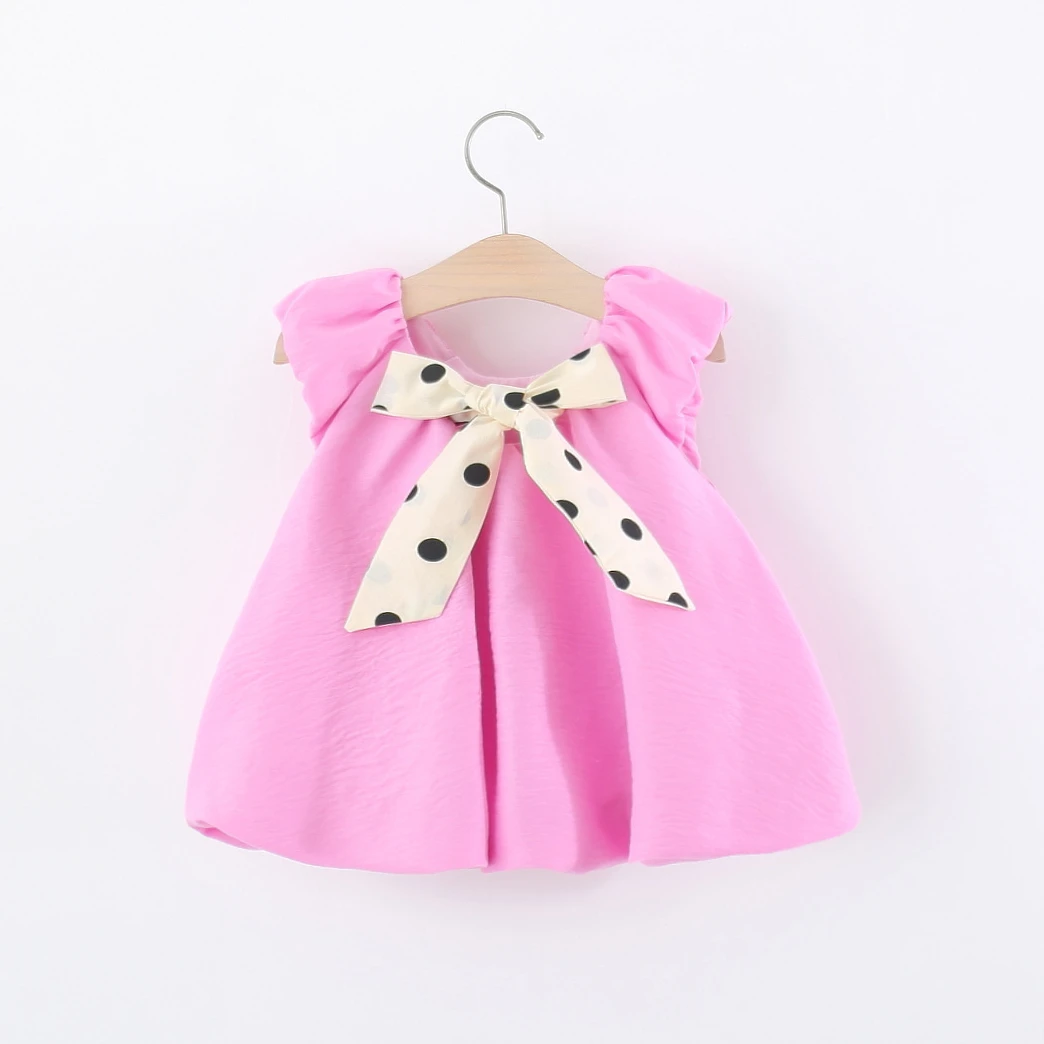 9-Month-4 Year Old Baby Girl Dress, Summer Sleeveless, Simple Korean Style, Daily Outdoor Children'S Clothing