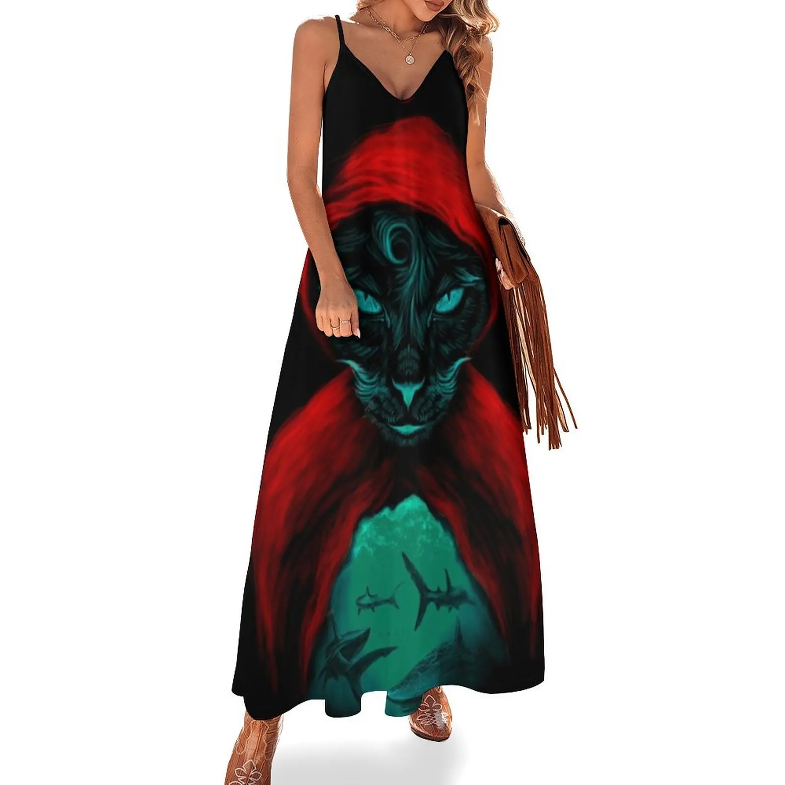 

Cat Sharks Sleeveless Dress Party dresses summer dress womens 2025 Dress