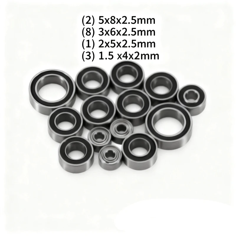Losi Micro-T / Micro-B RC Car Bearing Kit 14Pcs Full Set – Reduce Friction, Smooth Drive Upgrade