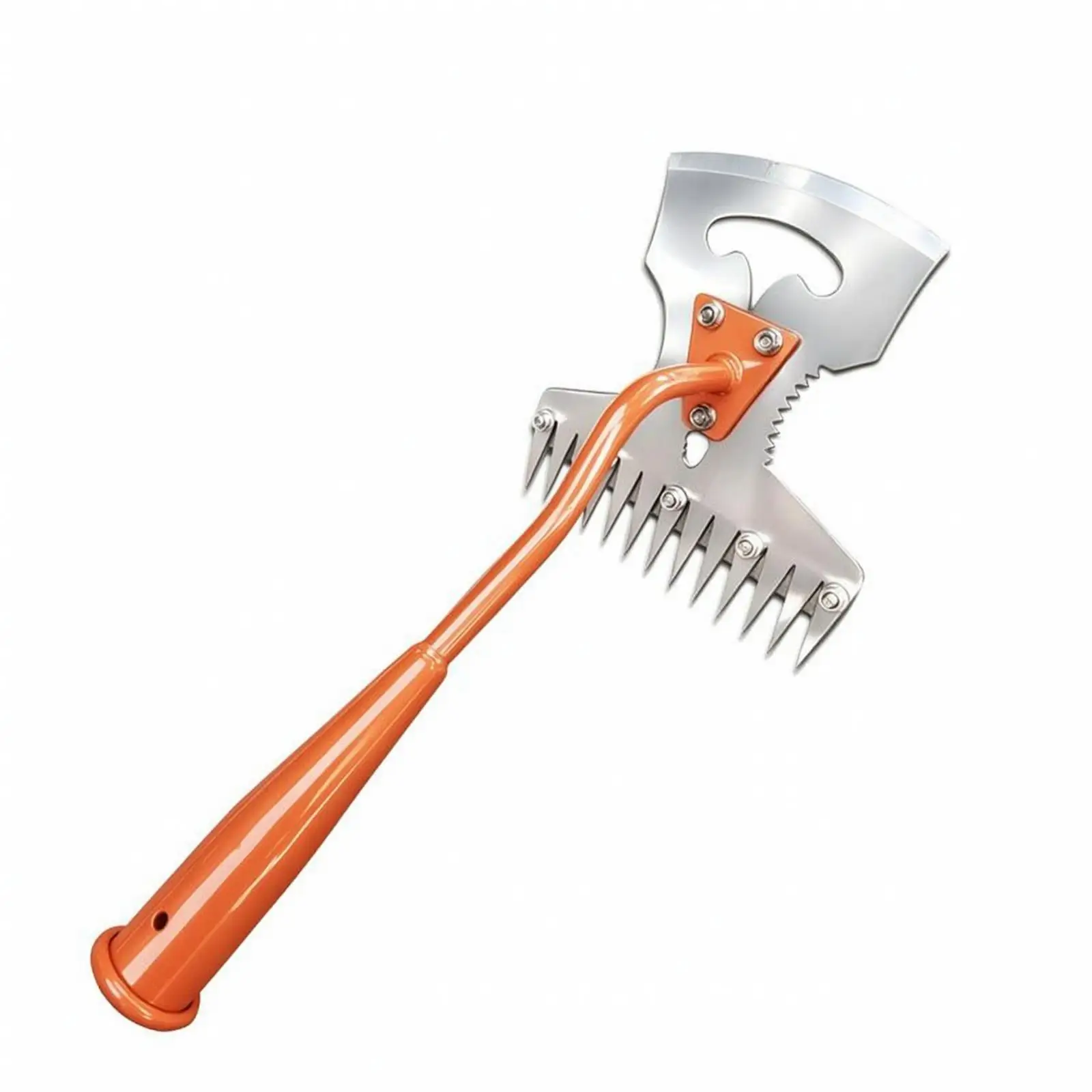 2-in-1 Garden Hoe with Rake | Heat-Treated Steel Head, Detachable Handle Design, Garden Hoe and Rake, for Vegetable Patches