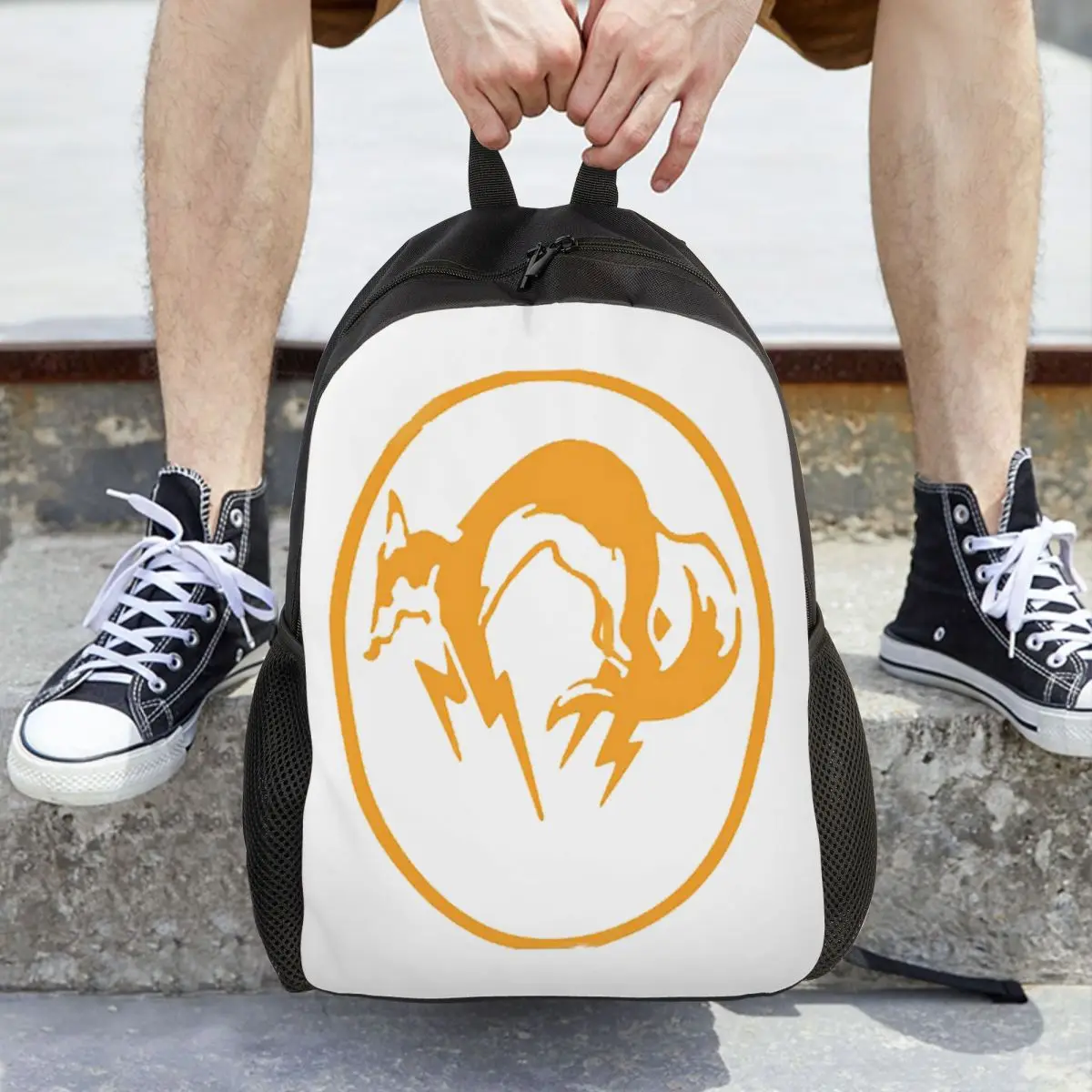 

Metal Gear Solid - Fox Backpack Hot Sale Daypack Large Capacity Kids BookBag School Bag Shoulder Bags for Men Women