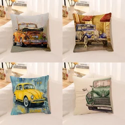 Cushion Cover Watercolor Car Pillow Room Decor Case