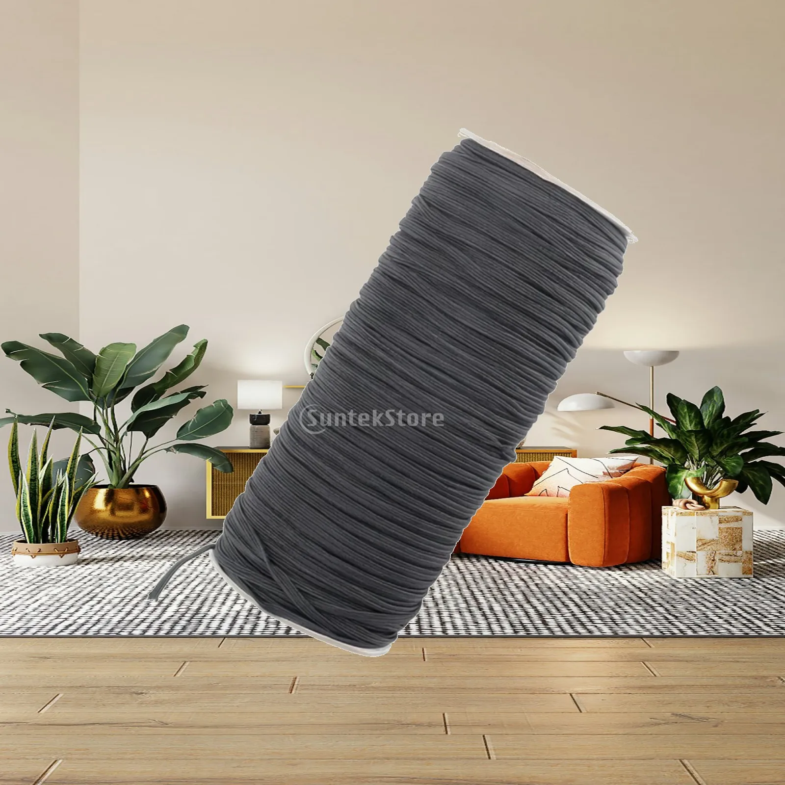 Sewing Elastic Band Roll Latex Nylon Stretchable Ribbon for Waistbands Cuffs and Home Textile Projects with Strong Shape