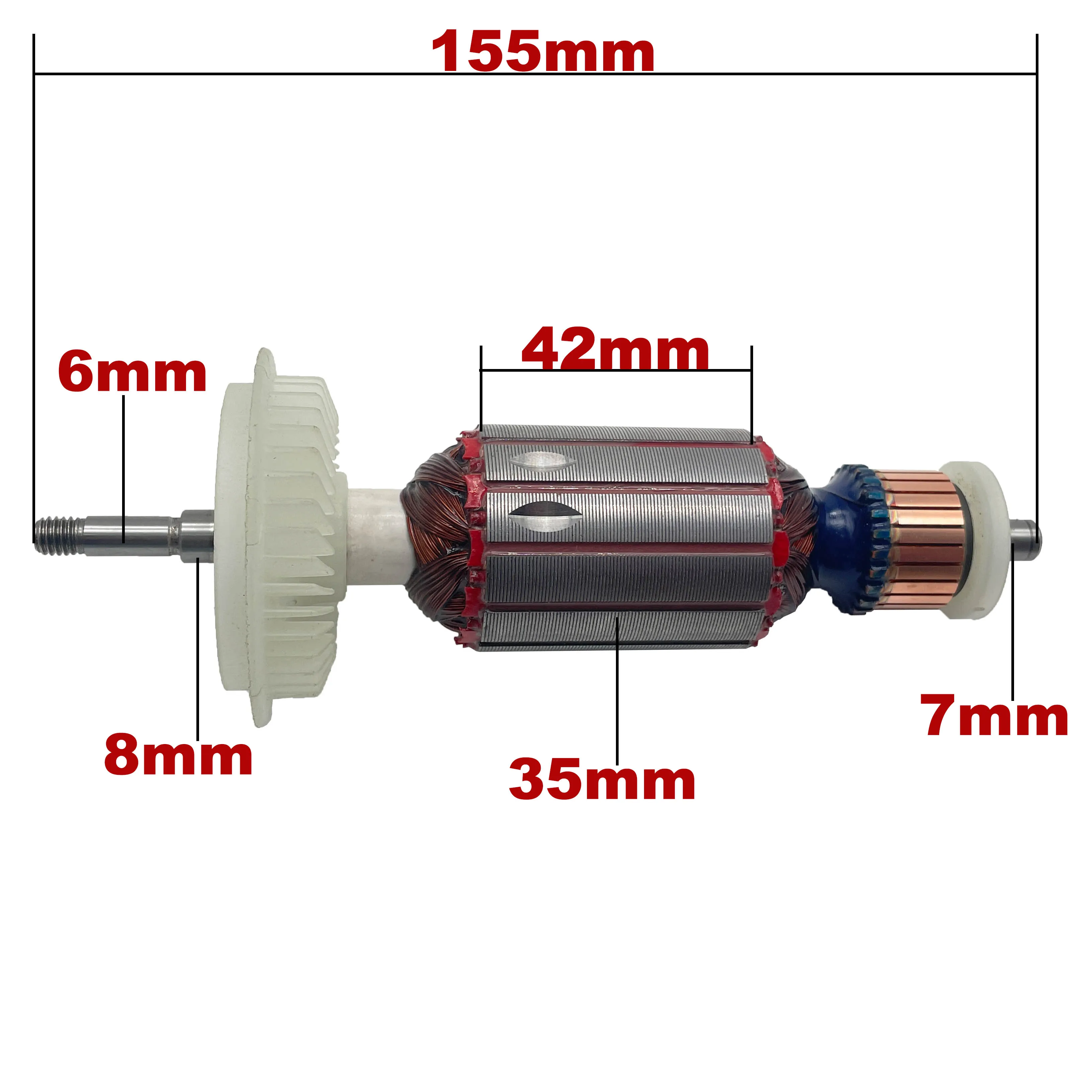 AC220V-240V Armature Rotor Anchor Replacement for BOSCH Angle Grinder GWS8-100 GWS8-100CE GWS8-125 GWS8-125C GWS850C