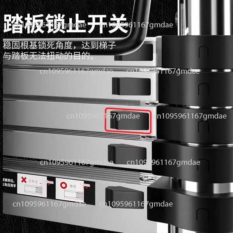 Multifunktionale Teleskopleiter, vertikale Leiter, Zickzackleiter