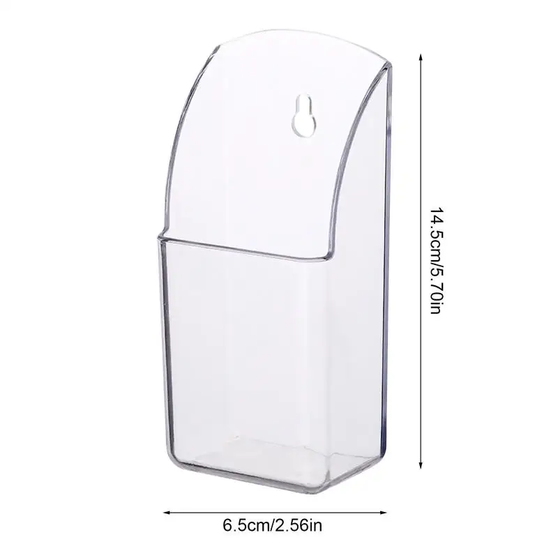Household Transparent Storage Boxes Multipurpose Acrylic TV Air Conditioner Remote Control Holder Wall Mount Storage Box
