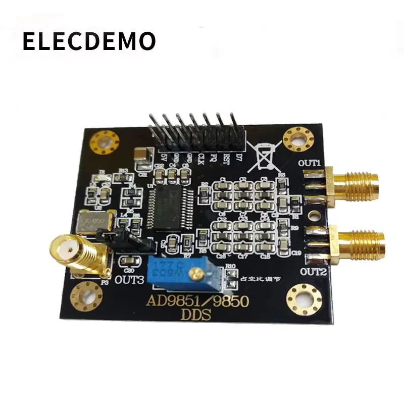 AD9851 DDS Function Signal Generator Module, High Speed Sine Square Wave Source, AD9850 Simplified Version Compatible Board DIY