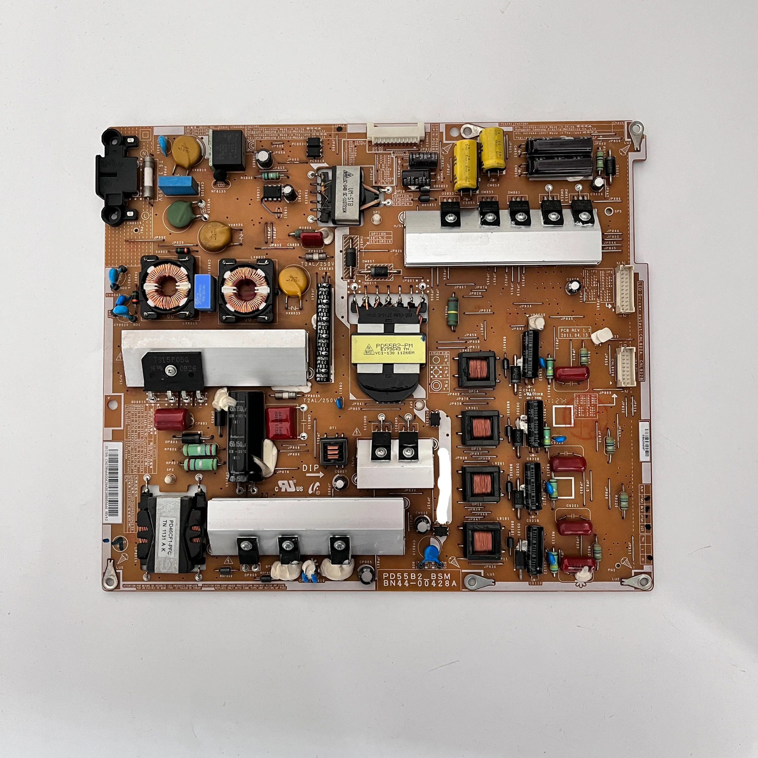 Original TV Power Supply Board Adequado para Modelo de TV LCD, PD55B2, BSM, BN44-00428A, BN44-00428B, UN55D7000LFXZA, Peças de TV, Genuine