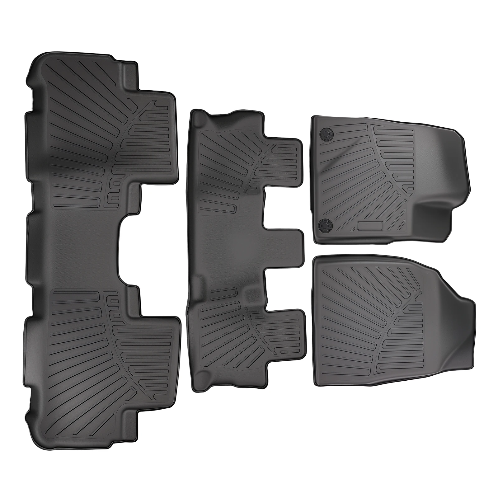 

Черные напольные коврики для Toyota Highlander LE Plus Sport Utility 2014-2017