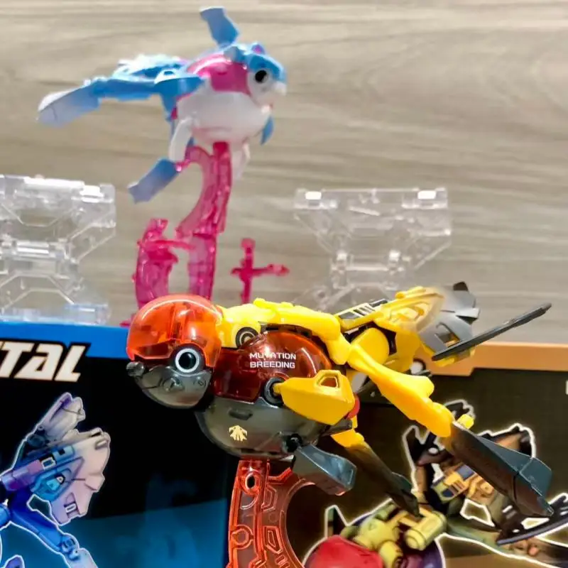 52toys Beastbox Series Transformable Mecha Model - Track Unreal Halo Goldfish Oryginalna Figurka Kolekcjonerska Akcji Urodzinowa Świąteczna
