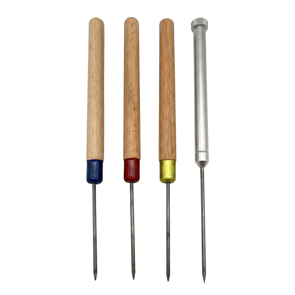 1 Piece Wooden Handle Soldering Pick with Titanium Tip Professional Welding Needle Goldsmithing Jewelry Making Tool