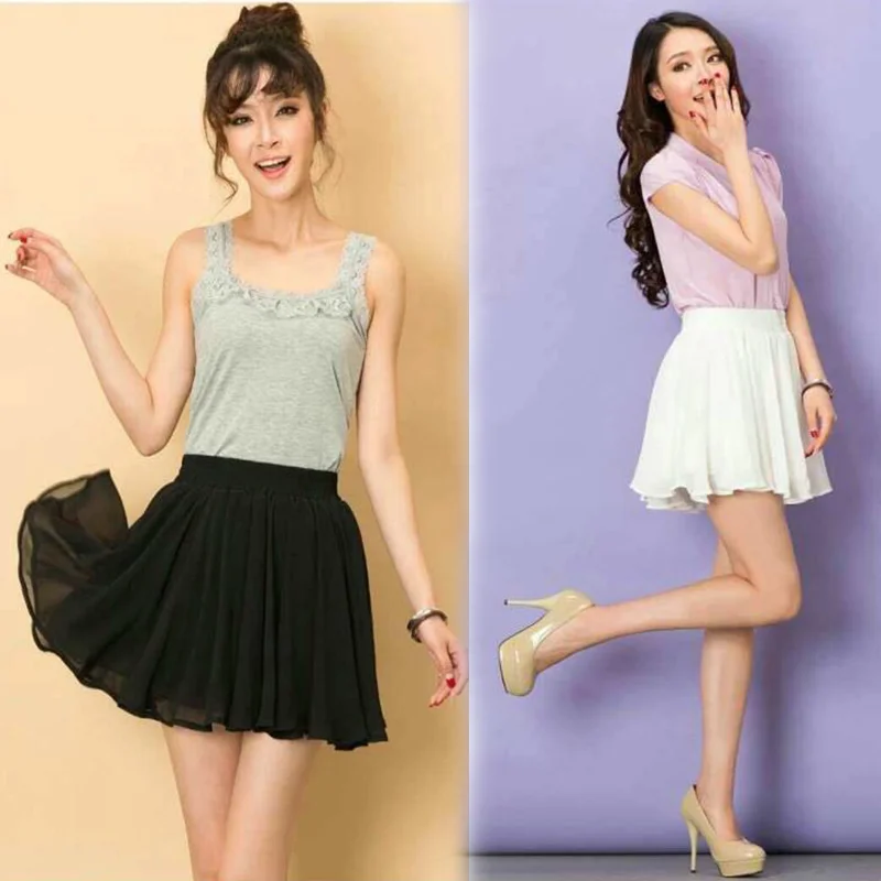 

High Waist Floral Short Skirt Women's Summer 2026 New plus Size A-Line Chiffon Skirt Slimming Half-length Commute Style