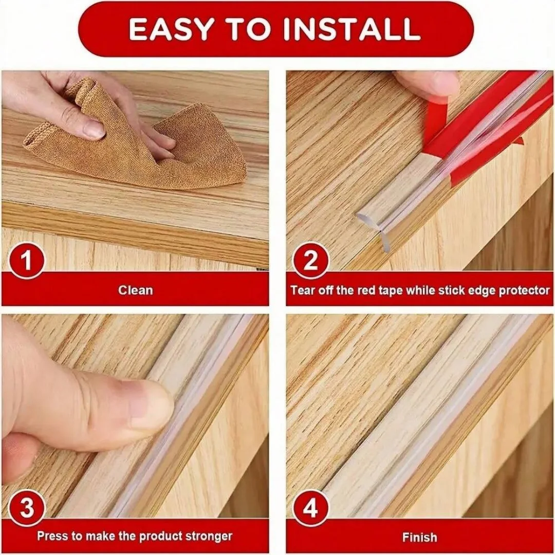 1 قطعة 1 متر/2 متر/3 متر ث نوع مكافحة عثرة قطاع طاولة القهوة مكافحة عثرة حماية قطاع مصدات منزلية شفافة