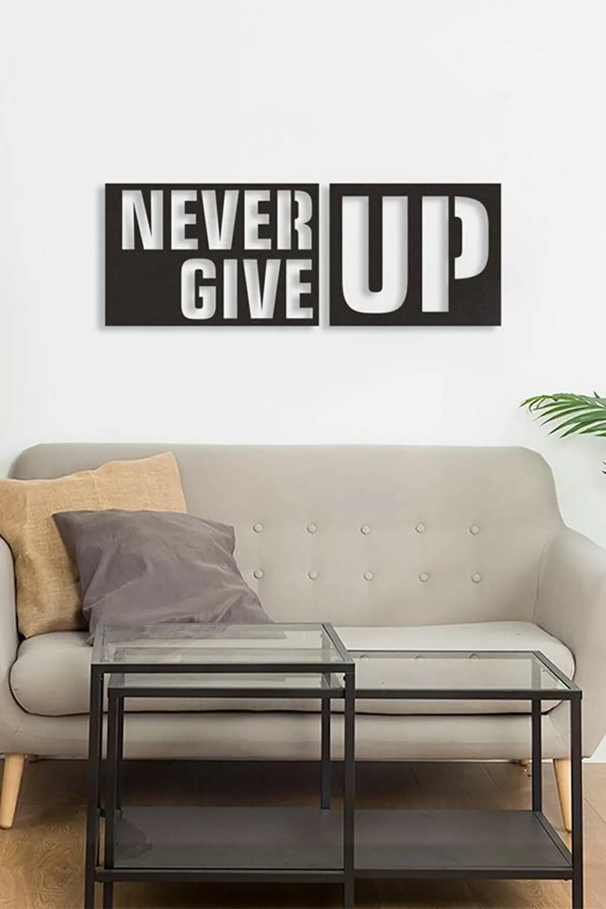 Wood Never Give Up Decorative Table L:70 CM