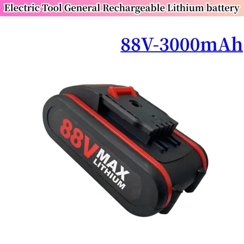 일반 충전식 리튬 배터리 전기 나사 드라이버, 전기 드릴, 전기 가지치기 톱, 88V, 3000mAh, 신제품