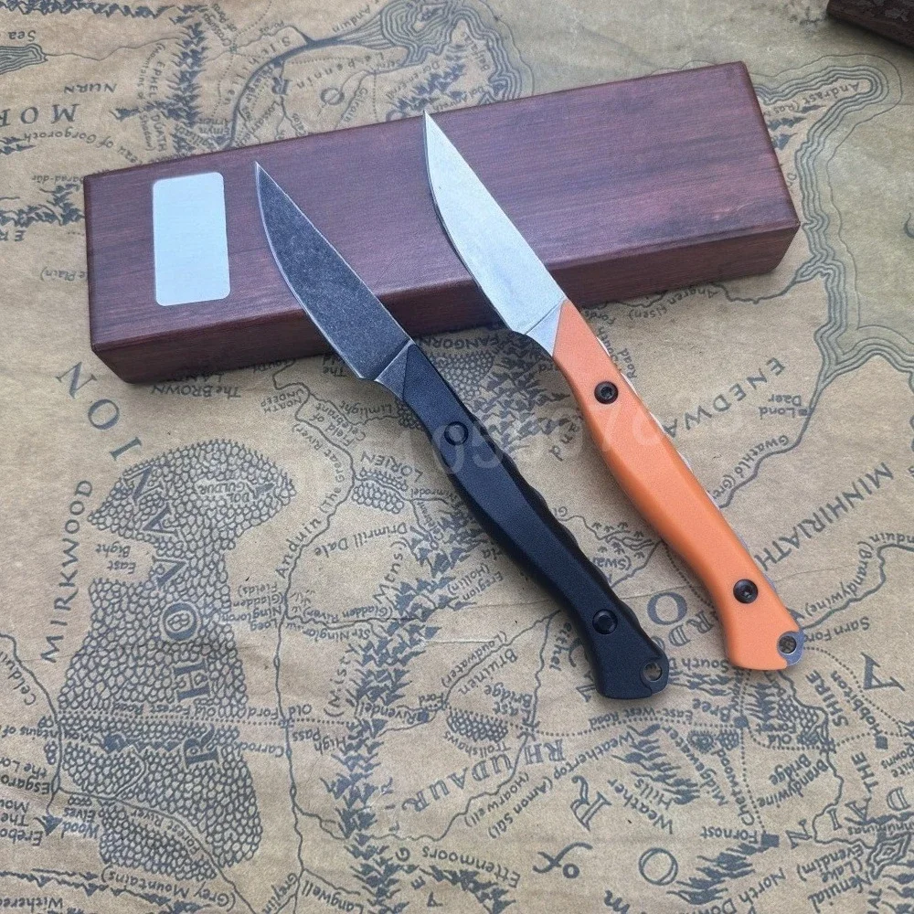 BM 15700 سكين مستقيم صغير CPM-154 الصلب التخييم في الهواء الطلق المحمولة التكتيكية سكين صيد EDC البرية سكينة سرفايفل