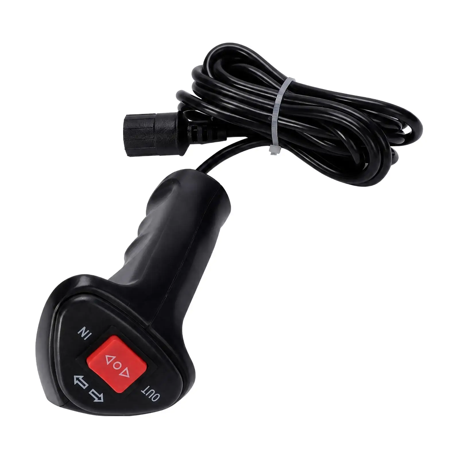 Handheld Wired Winch Control for 500A Electric Winch with Coiled Cable and Plug Connector for Truck SUV Vehicle Use