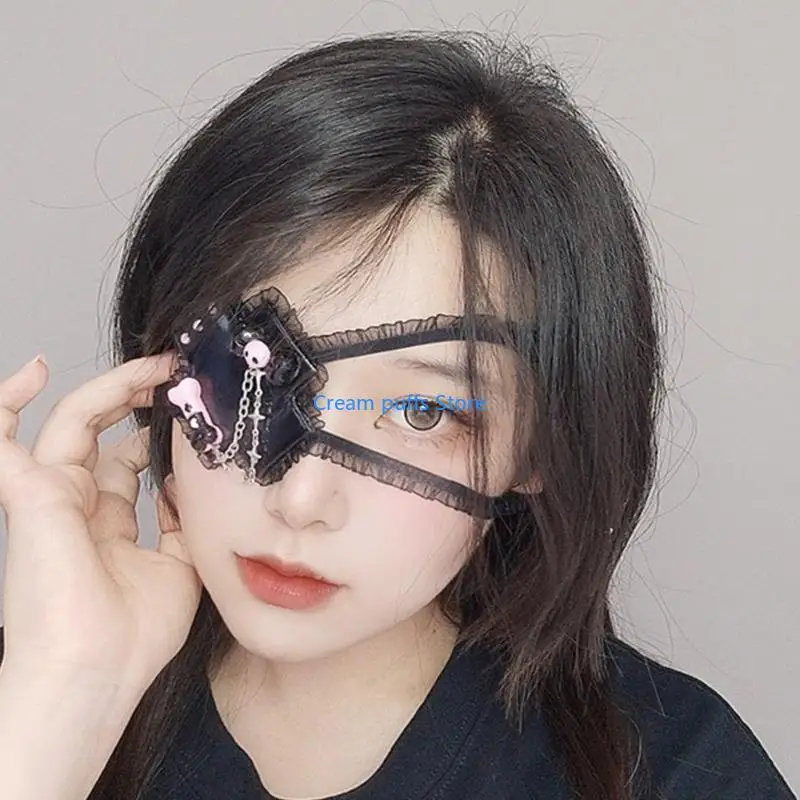 50LE Gothic Lolitas Mask Mask Couverture oculaire pour les femmes Costume fête cosplay