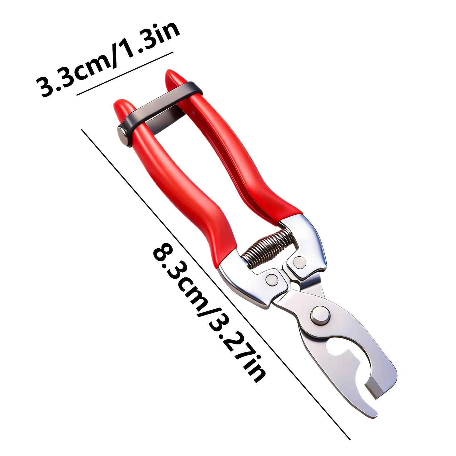 2-in-1 Bark Girdling Shears, Professional Fruit Tree Budding & Peeling Tool, Spring-Loaded Gardening Pruning Shears