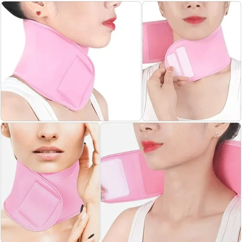 Wiederverwendbare Silikon Gel Anti Aging Patch Für Hals Maske SPA Maske Feuchtigkeitsspendende Gürtel Schönheit Haut Hals Pflege Frauen