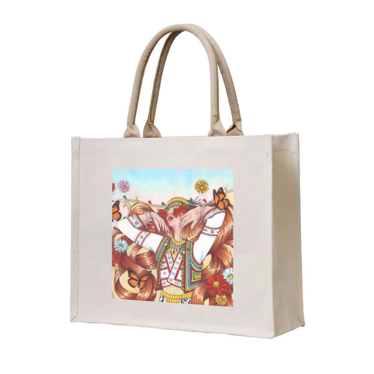 

Pranvera/ Albanian Spring Goddess/ Ostara Tote Bag Canvas stote bag supermarket folding bag Canvas