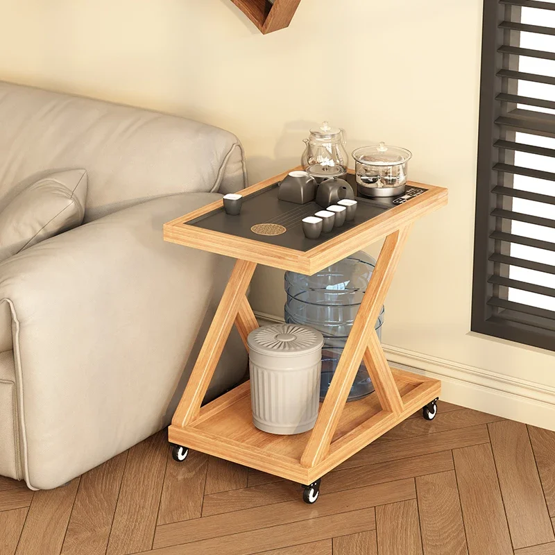 A few tea carts by the sofa, creative small household integrated coffee table