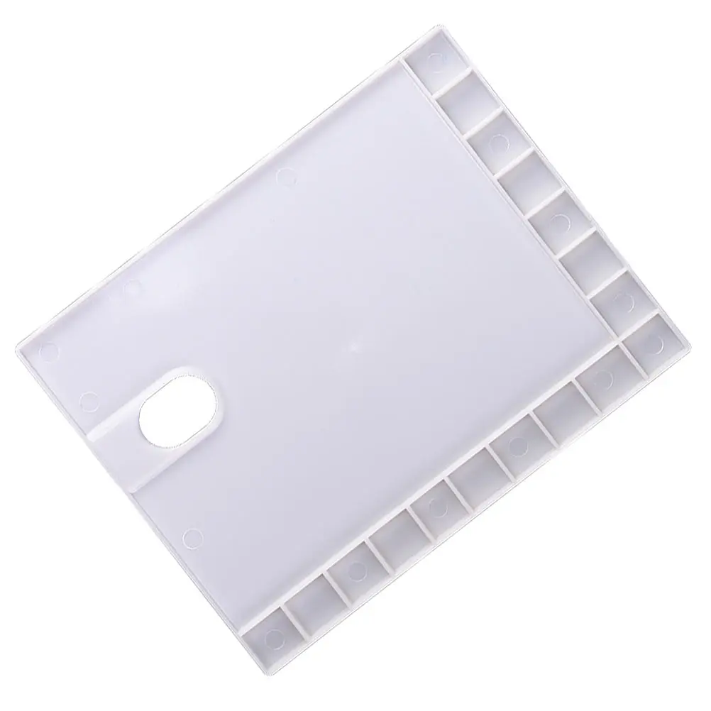 

3pcs Paint Mixing Trays Plastic Palette Watercolor Plates Lightweight Durable 17 Grids DIY Craft Pigment Plates Supplies