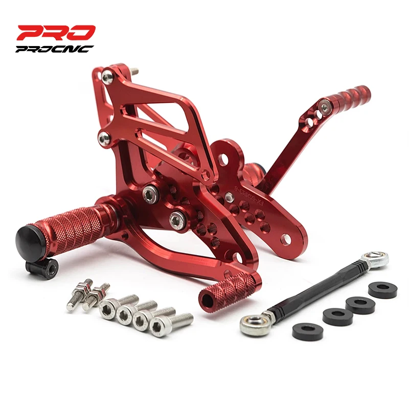 For SUZUKI GSX1300 HAYABUSA 1999-2020 Motorcycle Rearset FootPegs Footrest Rest Rear Set Aluminum Adjustable Motorcycle Rearset