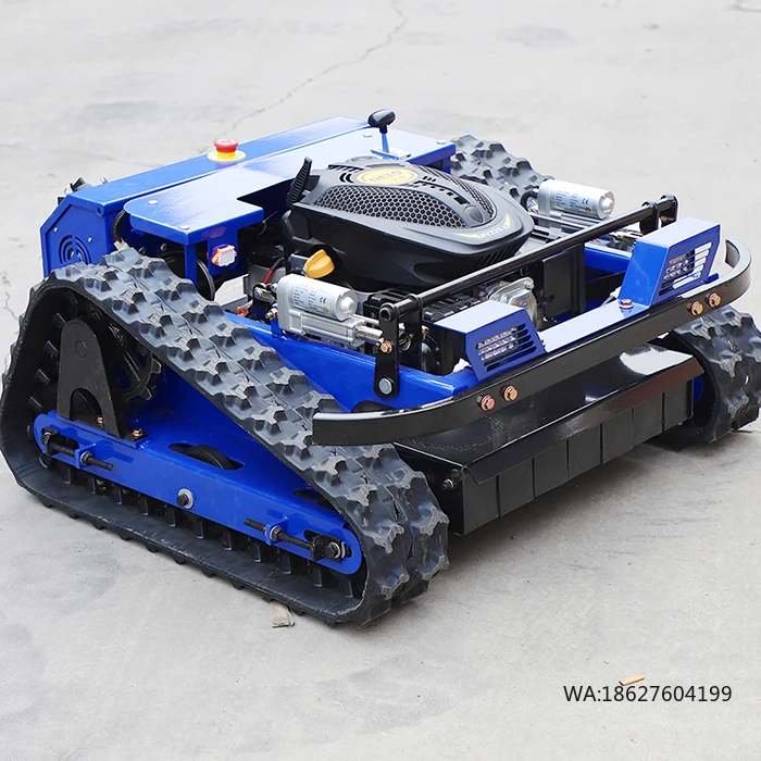 

Garden Robot Lawn Mower Automatic 800mm Cutting Width Rubber Crawler Mower Upgraded Version Power Force Lawn Mowers