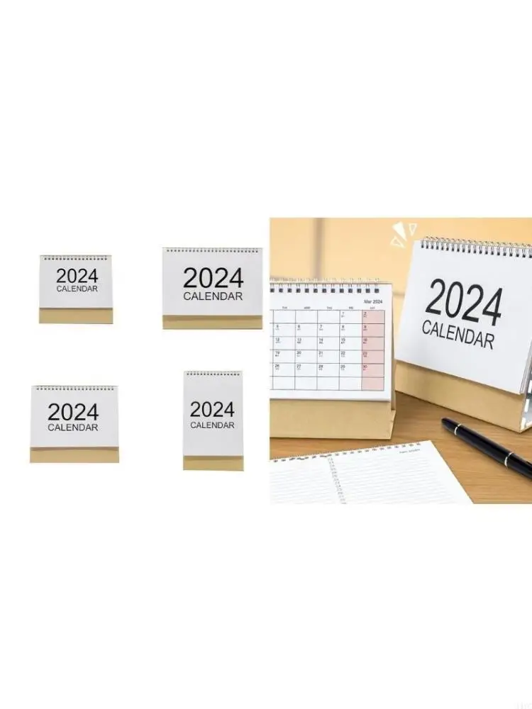 

2024 Mini Desk Calendar for Time Management Daily Reminders Organizing Event