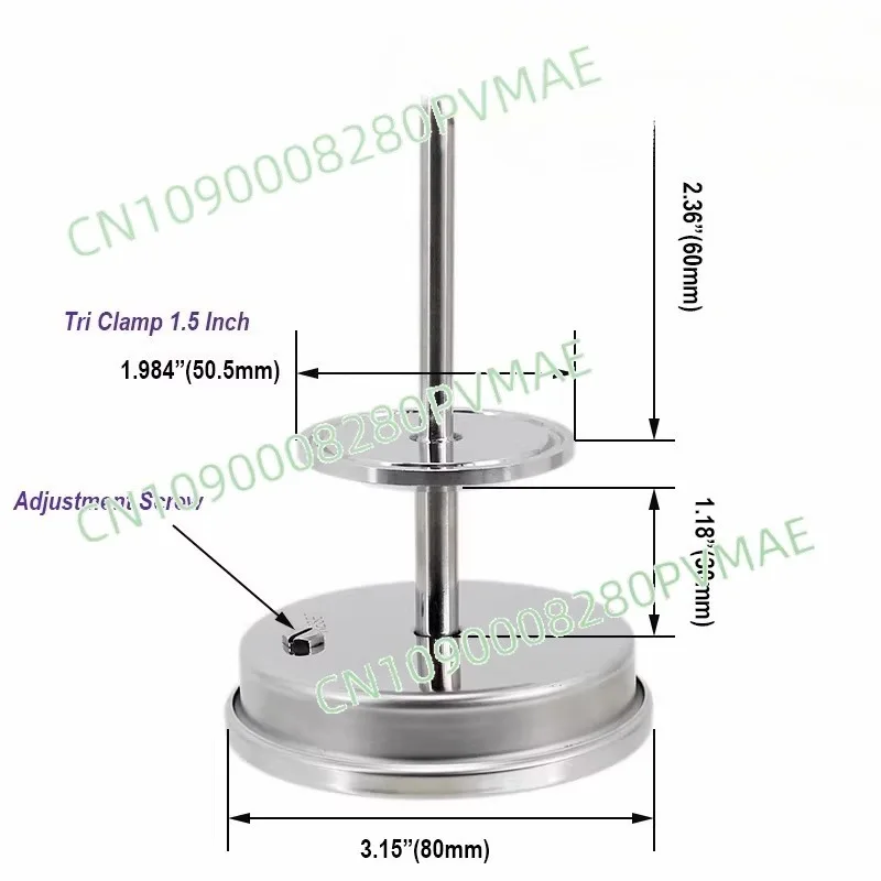 Craft SS304 Fermenter Temperature Measurer 1.5 