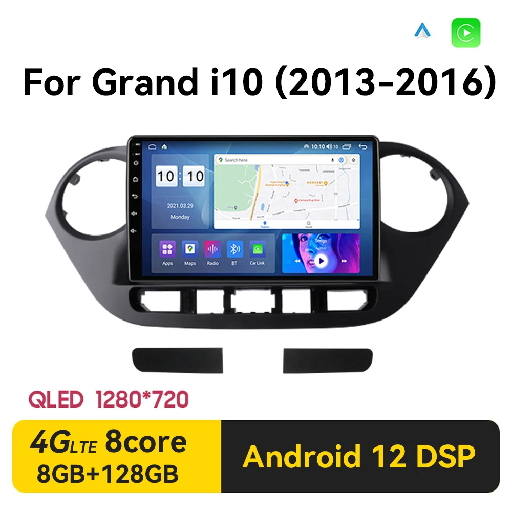 

2din Android 12 Car Radio Multimidia Video Player For Hyundai Grand I10 2013-2016 Navigation GPS Car Stereo System Carplay