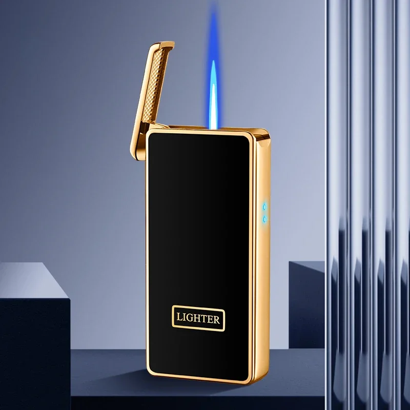 Ntelligent Voice Control Switch Ignition Lighter Gas Electric Integrated USB Inflatable Lighter Smoking Accessories Gift Tool