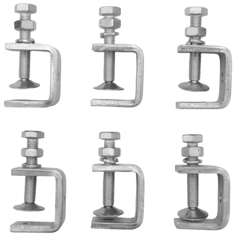 -[Retail TX] 18Pcs C Clamps,U Clamps For Metal Working, Small Desk Clamp With Stable Wide Jaw Opening & Protective Pads/I- D