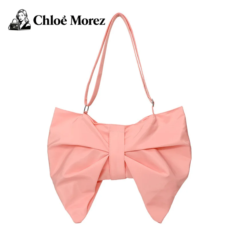 

Bow Shaped Women's Bag, Fashionable Pleated Shoulder Bag, Instagram Internet Celebrity, Large Capacity Crossbody Armpit Bag