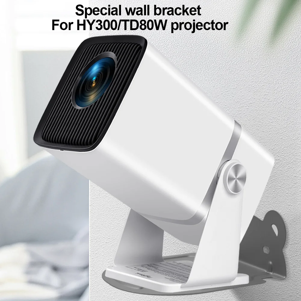 Thundeal Multipurpose Stand Wall Mount Projector Stand Metal Bracket Compatible with HY300 TD80W Projector