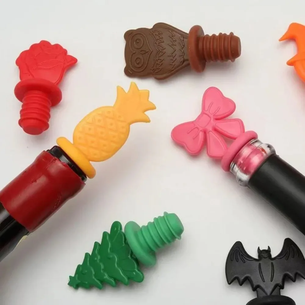 

Christmas Tree Bottle Stopper Reusable Silicone Wine Stopper Christmas Champagne Stoppers Wine Beverage Bottles Stoppers