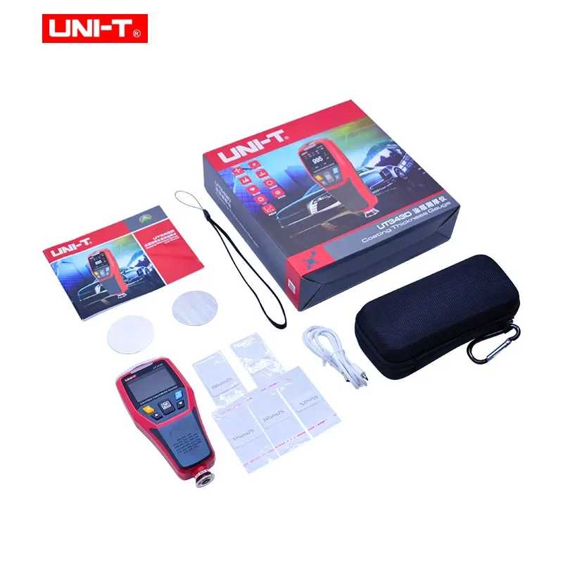 UNI-T مقياس سمك رقمي طلاء المعادن FE/NFE كاشف التعرف على السيارات سيارة طلاء السيارات تستر متر UT343A/UT343D