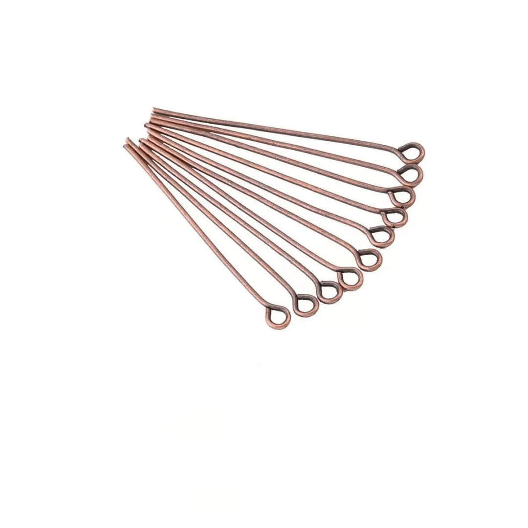 200PCS Mini Metal Wire Eyepins for DIY Craft Beading